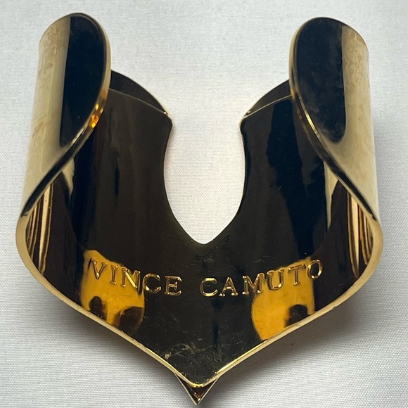 Vince Camuto Gold Cuff with Blue and Green Accents - Picture 2 of 4